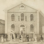 A Sunday Morning View of the African Episcopal Church of St. Thomas in Philadelphia. Lithograph by W. L. Breton (Philadelphia, 1823). Courtesy of the Historical Society of Pennsylvania.