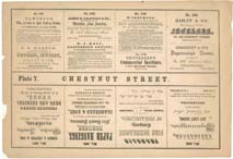 Julio H. Rae. Julio H. Rae’s Philadelphia Pictorial Directory & Panoramic Advertiser. Plate 7 and corresponding page. Philadelphia: Julio H. Rae, 1851. Gift of J. Fisher.