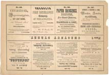 Julio H. Rae. Julio H. Rae’s Philadelphia Pictorial Directory & Panoramic Advertiser. Plate 7 and corresponding page. Philadelphia: Julio H. Rae, 1851. Gift of J. Fisher.