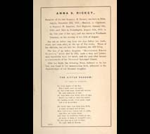 Anna S. Roberts. “The Little Shadow,” in Forest Flowers of the West. Philadelphia: Lindsay & Blakiston, 1858. Gift of Solomon W. Roberts.
